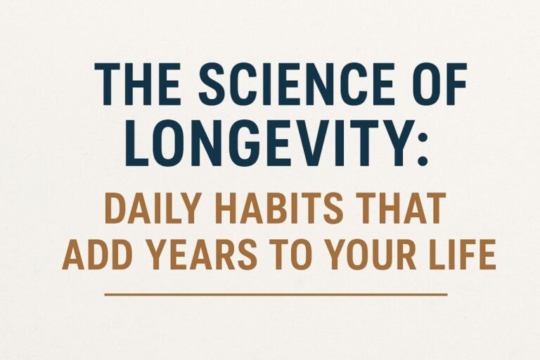 The Science of Longevity: Daily Habits That Add Years to Your Life