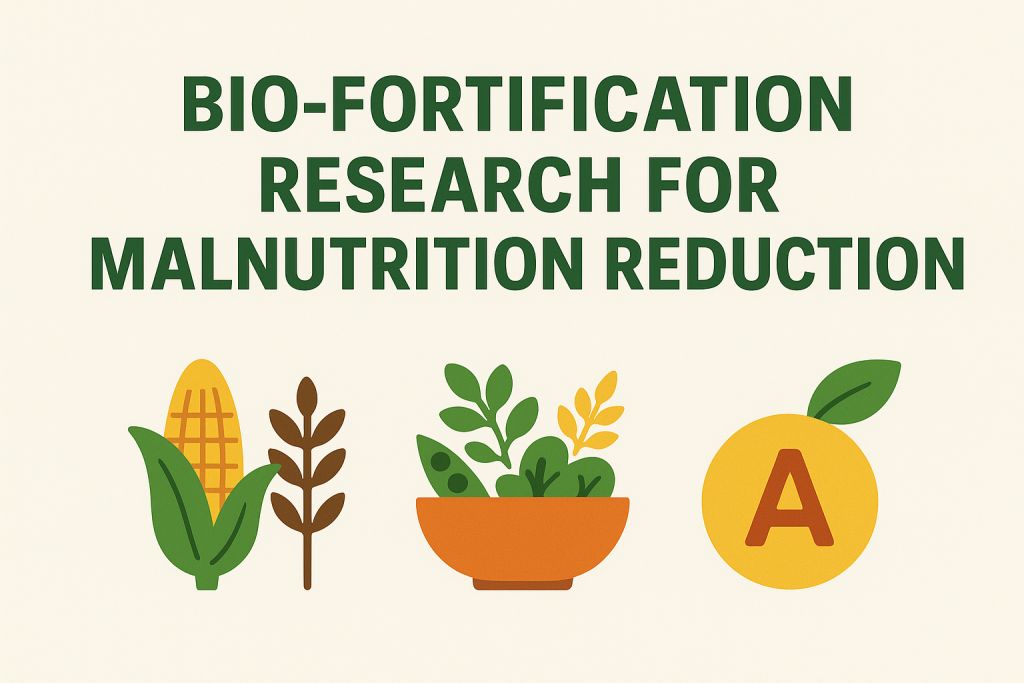 Bio-fortification research for malnutrition reduction