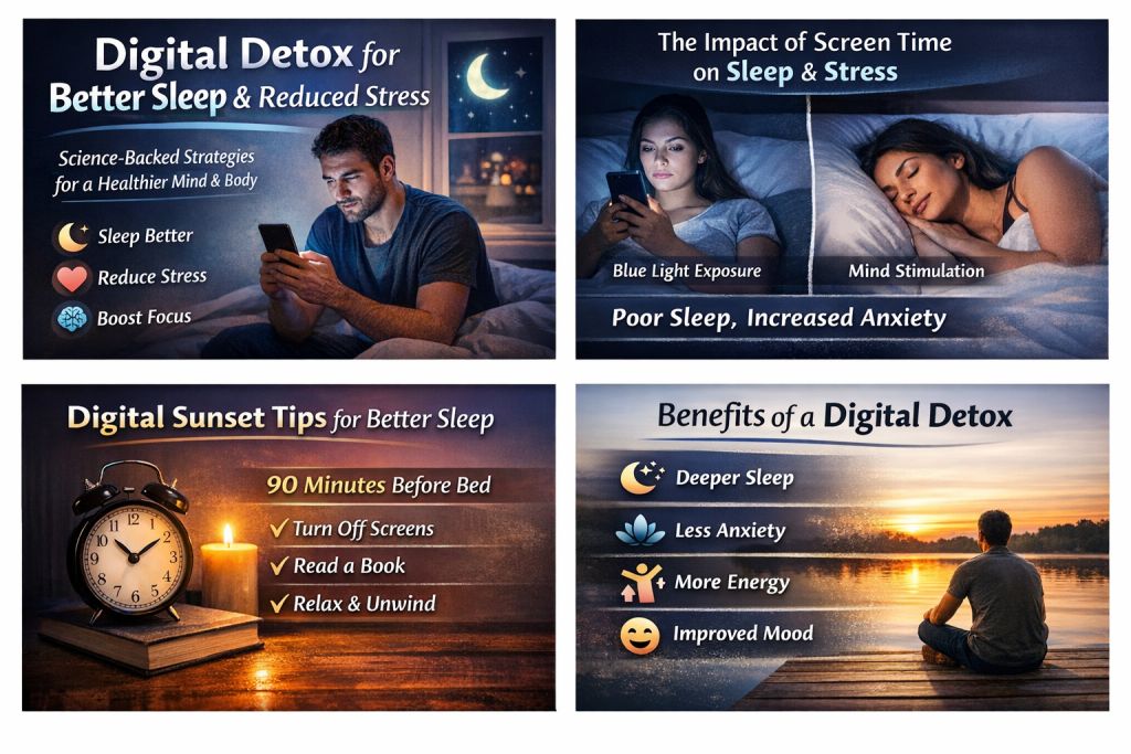 Digital detox strategies for better sleep and reduced stress