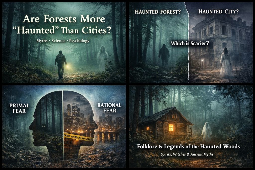 Are forests more haunted than cities