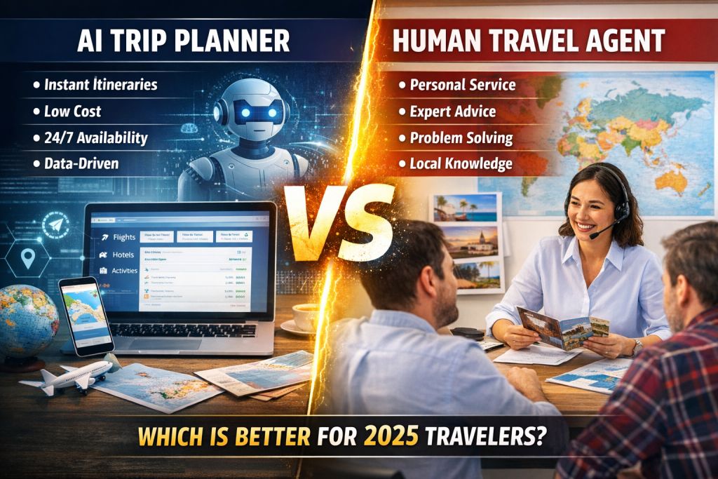AI Trip Planners vs Human Travel Agents