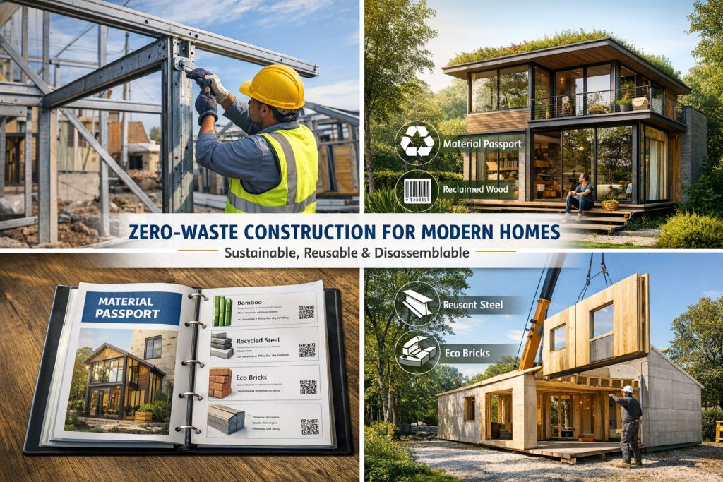 Zero-waste construction for modern homes