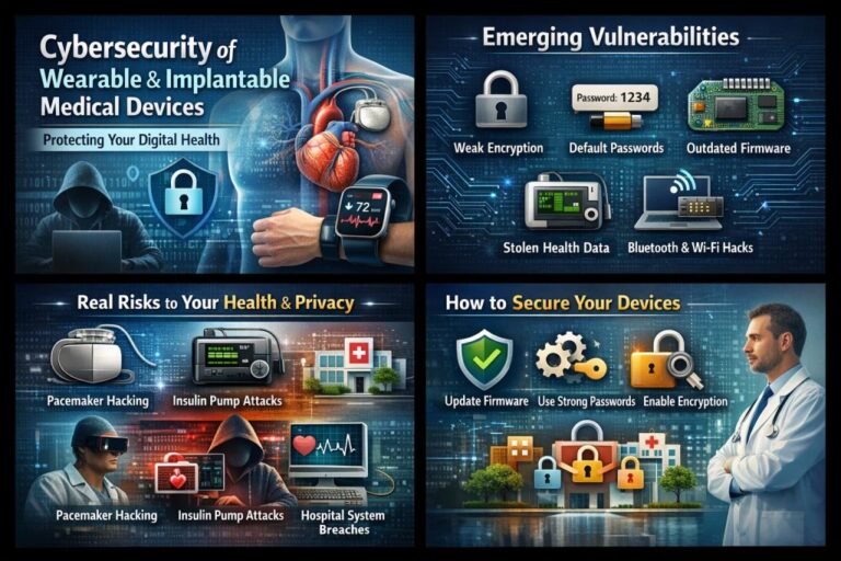 Cybersecurity of wearable and implantable medical devices