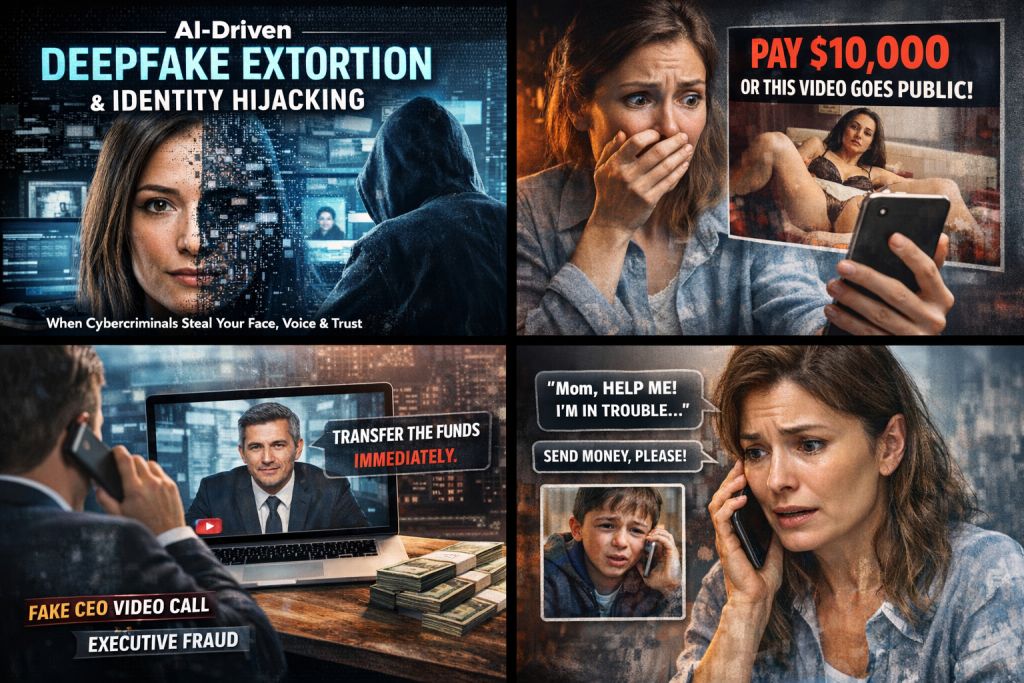 AI-Driven Deepfake Extortion and Identity Hijacking