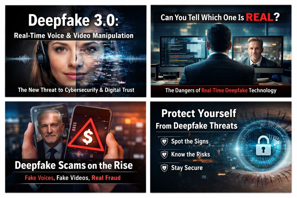 Deepfake 3.0 real-time voice and video manipulation