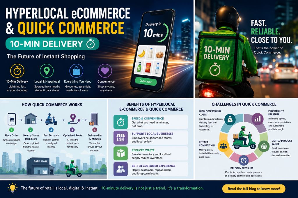 Hyperlocal eCommerce and Quick Commerce